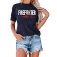 thumbnail image 2 of Firefighter Wife Graphic Tees for Women 2026 Summer Short Sleeve Crewneck Tshirt, 2 of 5