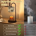 thumbnail image 5 of Candle Warmer Lamp with Timer Dimmer White Birch Tree Bark Texture Natural Knots Horizontal Lines Candle Lamp Warmer for Jar Candle with 4 Bulbs Gifts for Women House Warming Gifts, 5 of 8