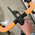 thumbnail image 4 of Road Bike Handlebars, Elastic Soft Sweat Handlebars with Belt High Anti Absorption Steering Tape Black, 4 of 8