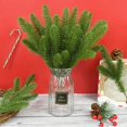 thumbnail image 4 of Ramas de aguja de pino de Navidad, Planta Artificial de plástico, decoración de árbol de Navidad, corona para el hogar, flor falsa, regalo de decoración, 4 of 4