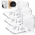 thumbnail image 1 of Juego de 3 estantes de pared pequeños de acrílico para cámaras de seguridad, monitores para bebés y más, estante adhesivo universal de 4 pulgadas (transparente), 1 of 5