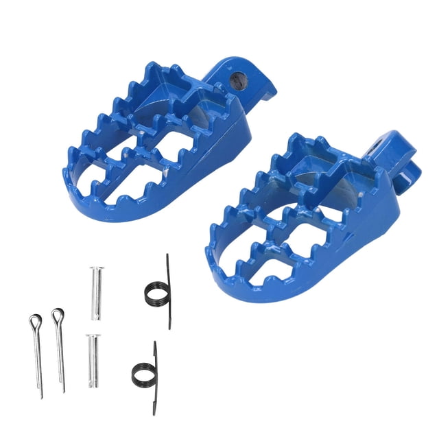 Reposapiés de motocicleta Jadeshay par de aluminio color Azul