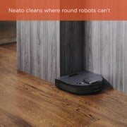 روبوت ذكي مفتوح الصندوق Neato D10 مزود بشبكة Wi-Fi متصلة بنظام ملاحة LIDAR باللون الفضي