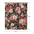 thumbnail image 5 of Pioneer Flower Floral Print Pattern Shower Curtain 72"x84" ,Bathroom Decorative Shower Curtains Set with 12 Hooks,Modern Waterproof Washable Shower Curtain, 5 of 6