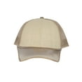 thumbnail image 2 of Mens Adjustable Trucker Hat Straw Khaki With Clear Visor Bill, 2 of 4