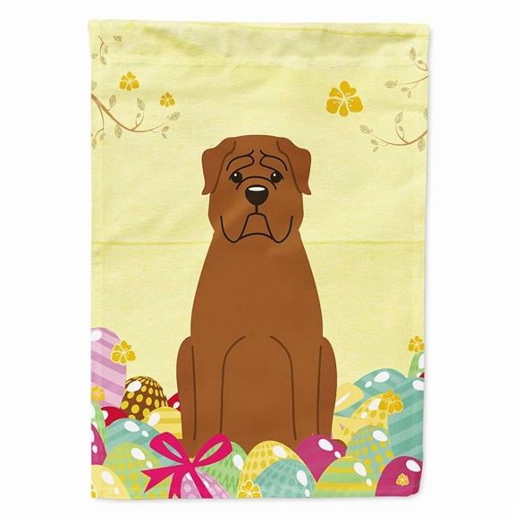Caroline's Treasures BB6073CHF Easter Eggs Dogue de Bourdeaux Flag Canvas House Size , Large, multicolor