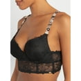 thumbnail image 4 of Jessica Simpson Women's Embroidery Longline Bra, Size 34B-40DD, 4 of 7