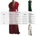 thumbnail image 3 of Miluxas Women's Maxi Dress Deep V Neck Sleeveless Pleated Waist Long Dress formal Evening Gown Elegant Wedding Guest Cocktail Party Dress Green, 3 of 8