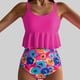 thumbnail image 4 of Traje de baño vintage estampado para mujer, traje de baño conservador, traje de baño de bikini con falda de playa estampada para mujer, traje de baño de nailon para mujer, 4 of 8