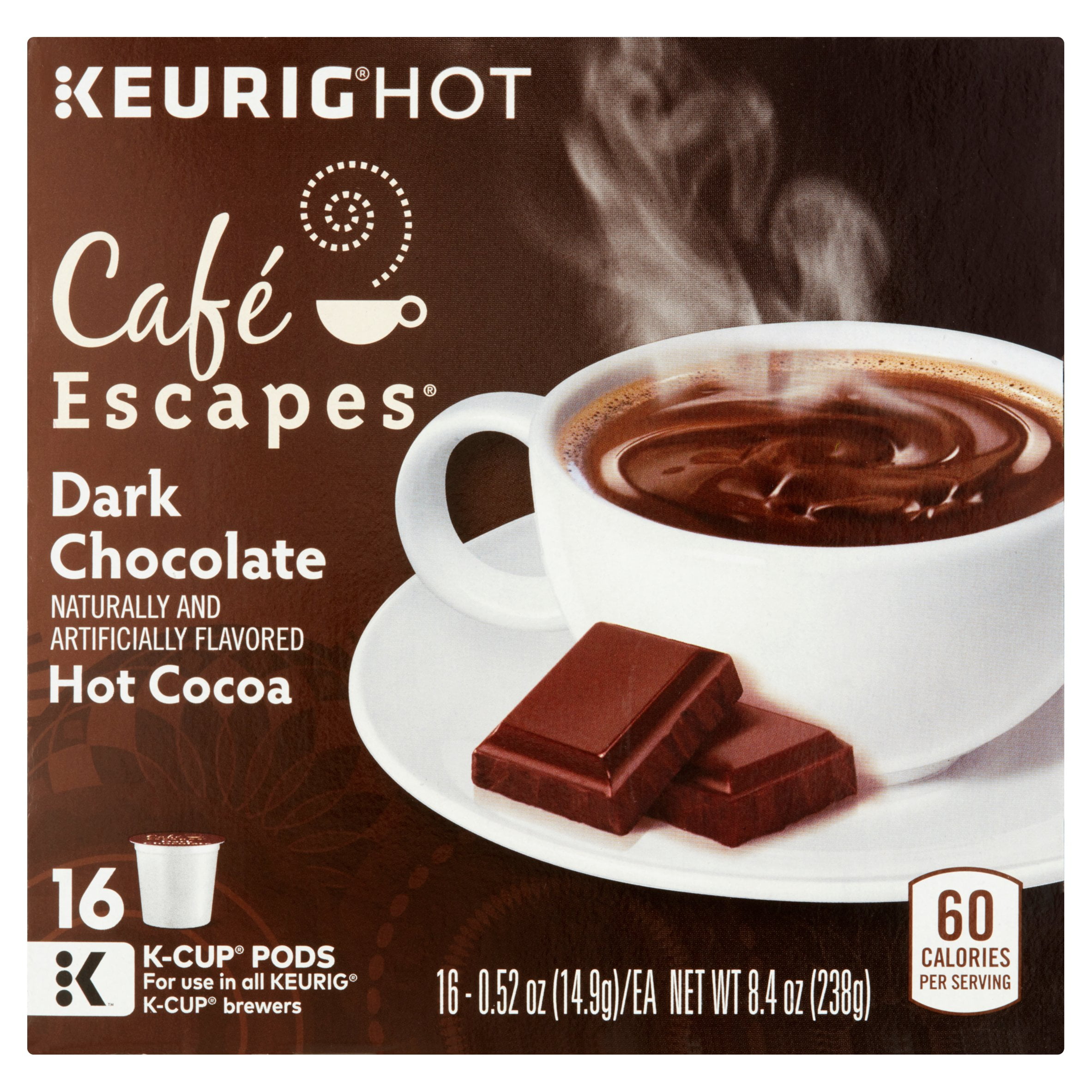 Green Mountain Cafe Escapes Dark Chocolate Hot Cocoa, 16 pods by Keurig Green Mountain, Inc.