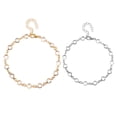 thumbnail image 3 of Qarigey Tobillera Oro Plata Joyería estética con diamantes de imitación Accesorios de playa de tobillo transparente Cadenas para Ropa, zapatos y accesorios Miscelánea Oro, 3 of 6