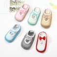 thumbnail image 1 of Baby Socks Breathable Soles Infant Bow Sock Newborn Children Indoor Floor Socks Shoes Anti Slip Soft Sole SockBlue6M He Qiyong unisex, 1 of 1