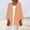 Orange, variant on QUINDOS Cardigans for Women,Women's Solid Color 3/4 Sleeve Print Loose Shirt Tops Cardigan