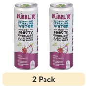 (2 pack) BUBBL'R Antioxidant Sparkling Water, pitaya berry nect'r, 12 fl oz Can