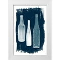 thumbnail image 1 of Murdock, Ramona 13x18 White Modern Wood Framed Museum Art Print Titled - Three on Navy, 1 of 4