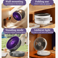 thumbnail image 7 of SpaceMuse Portable Desk Fan, USB Small Rechargeable with 8-Hour Battery, 3 Speeds Quiet Personal Fan for Bedroom Dorm Office Outdoor Camping (White), 7 of 7
