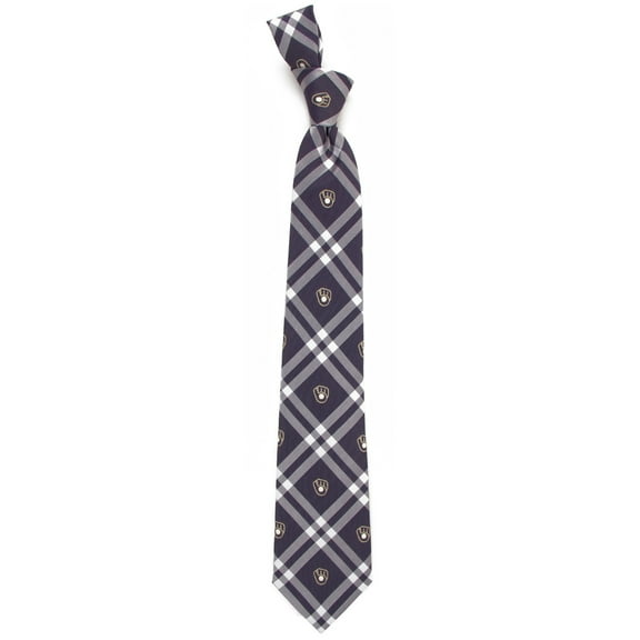 Men's Navy Milwaukee Brewers Rhodes Tie