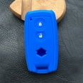 thumbnail image 4 of Dalazy Silicone Car Key Cover Remote Case Holder Button Scratchproof Protector Decoration for Accessory Replacement for SX42 Dark Blue, 4 of 6