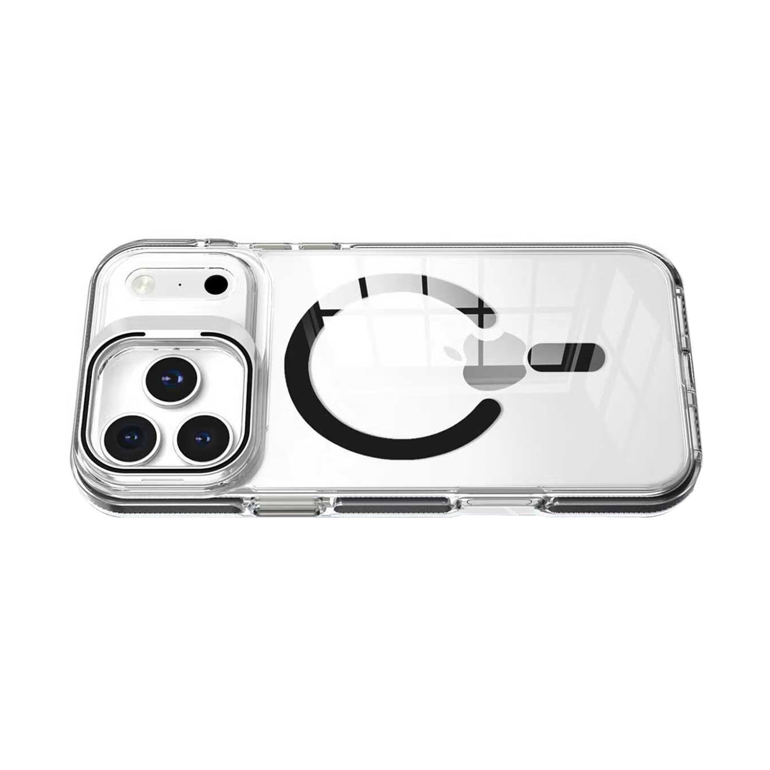 Crystal Camera Stand MagSafe Case for iPhone 17 Pro - Black