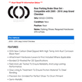 thumbnail image 2 of Rear Parking Brake Shoe Set - Compatible with 2005 - 2010 Jeep Grand Cherokee 2006 2007 2008 2009, 2 of 2