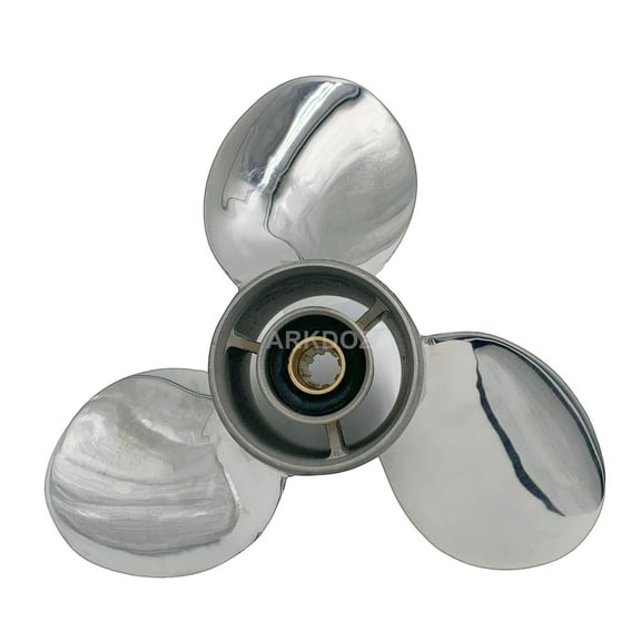 Propeller 9 1/4x9 for Yamaha Outboard 9.9-15HP Stainless Steel 8 Tooth OEM NO:63V-45945-10-EL 9.25x9
