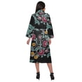 thumbnail image 3 of Moomaya Printed WoMen's Robe Dressing Gown With Pockets Bath Robe Girls, 3 of 6