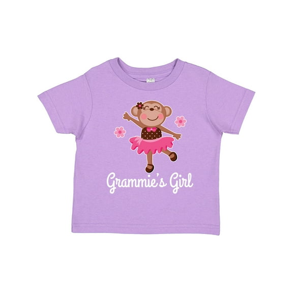 Inktastic Grammie Girl Ballerina Monkey Girls Toddler T-Shirt