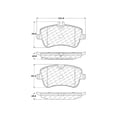 thumbnail image 2 of Centric Parts 300.08720 Semi Metallic Brake Pad with Shim, 2 of 3