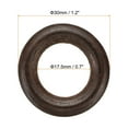 thumbnail image 2 of Uxcell 30mm Natural Wooden Rings, 50 Pack Wood Ring Round Linking Rings Wood Loop Circle for Craft, Dark Brown, 2 of 8