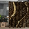 thumbnail image 4 of 4PCS Purple Gold Marble Shower Curtain Sets with Rugs, Abstract Bathroom Sets with Shower Curtain and Rugs, Modern Bathroom Curtains Shower Set with Accessories for Bathroom Decor, 4 of 6