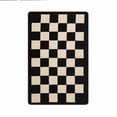 thumbnail image 3 of JML Non-Slip Microfiber & Rubber Doormat - Soft Entryway Rug for Home/Office (16"x24") - Easy Clean Door Mat for Indoor/Outdoor Use, Black And White Checkerboard, 3 of 5