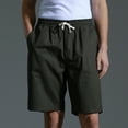 thumbnail image 4 of cfhntfmh Lounge Shorts for Men Casual Summer Elastic High Waisted Baggy Half Pants Loose Comfy Wide Leg Beach Vacation Shorts, 4 of 5
