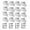 Blanc, variante sur Lot de 16 Pinces de Fixation Noires pour Fenêtres avec Poignées de Porte et Vis pour Contreplaqué, Brique, Bois et Béton 16 Pcs