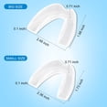 thumbnail image 4 of Mouth Guard for Grinding Teeth at Night, Professional Dental Night Guard for Teeth Grinding Stops Bruxism & Eliminates Teeth Clenching Teeth 2 Sizes Pack of 4 with high Quality Hygiene Case, 4 of 8