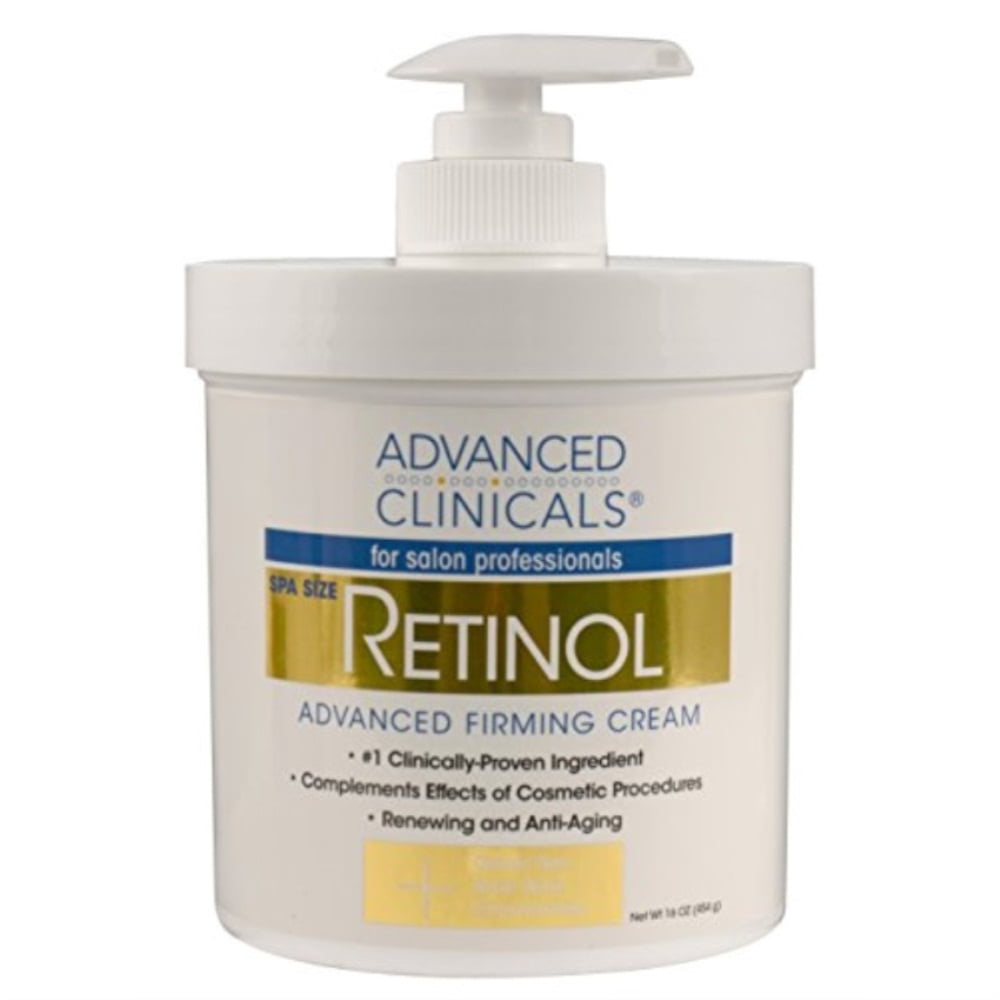 Advanced Clinicals Retinol Cream. Spa Size for Salon Professionals