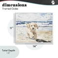 thumbnail image 4 of Stupell Industries Eclectic Ocean's Best Friend Pup White Framed Giclee Art, 14 x 11, by Svetlana Aleynikova, 4 of 8
