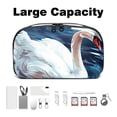 thumbnail image 3 of Swan Digital Bag Organizer Travel Case with Oxford Fabric Waterproof Material - 5.9x9.44x3.14 in - Storage Pouch Small Box Organizer Storage Container Small Storage Bag Pouch Case, 3 of 6