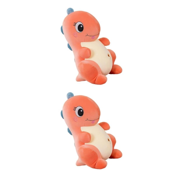 Billuyoard Mini dinosaurio juguetes de peluche niños dormir almohada adornos regalo de cumpleaños Rosa 2Conjunto
