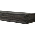 thumbnail image 4 of Modern Ember Modern Rustic 60 Inch Wood Mantel Shelf in Charcoal Black Stowe, Sand Groove Pattern, 4 of 8