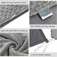 thumbnail image 4 of 4 Tailles Couverture Pondérée Premium Couverture Lourde Couverture Sensorielle Sommeil Réduire l'Anxiété Coton Couverture Sommeil Profond Améliore la Qualité du Sommeil, 4 of 6