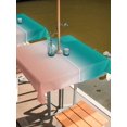 thumbnail image 6 of Teal Pink Ombre Outdoor Tablecloth with Umbrella Hole, Modern Abstract Art Gradient Spillproof Waterproof Outdoor Table Cover, Patio Tablecloths for Party/Garden/Picnic, Square 54"x54", 6 of 9