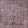 thumbnail image 1 of Ahgly Company Indoor Square Mid-Century Modern Raspberry Purple Oriental Area Rugs, 8' Square, 1 of 6
