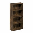 thumbnail image 5 of Furinno Basic 4-Tier Open Shelf Bookcase, Bookshelf, Storage Organizer, 7 x 17 x 35, Amber Pine, 5 of 6