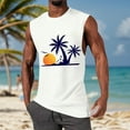 thumbnail image 1 of HUITKMM Tank Top Men's Summer Fashion Coconut Sunset Vest Design Wind Vest, 1 of 5