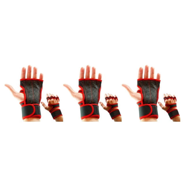 Decodeary 2 Pcs Restez Confortable et Élégant avec des Gants de Gym Respirants Légers Rouge L 3Set