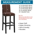 thumbnail image 2 of Bar Chair Covers Waterproof,Set of 2/4/6 Stretch Pub Chair Slipcover Universal Removable Washable Non-slip Jacquard Counter Height Bar Stool Covers for Cafe Kitchen Hotel-4-brown, 2 of 6