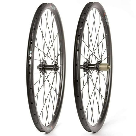 Eclypse S9 Gravel 650B Bicycle Wheelset - 650B / 584, Holes: F: 28, R: 28, 12mm TA, F: 100, R: 142, Disc Center Lock, (Best Gravel Disc Wheelset)