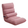 thumbnail image 1 of Silla de suelo con respaldo, sofá, silla de dormitorio con 5 posiciones, sofá de suelo, sala de estar, sillas plegables modernas y suaves, plegables Rosa, 1 of 8
