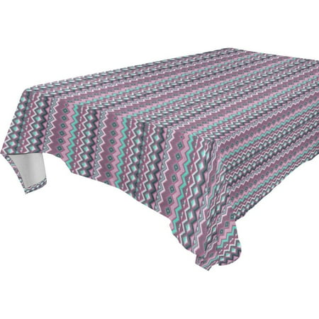 

POPCreation Purple Lines Tablecloth 60x84 inches