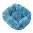 thumbnail image 2 of Tvtnvo Relaxed Kennel Pet Sleeping Bed Dog House Pet Hideout Bolster Raised Rim Neck Support Super Soft Filling for Joint and Muscle Pain Relief Indoor Small Dogs and Pets Blue 21.7 in, 2 of 2